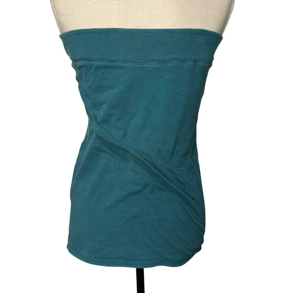 American Eagle Outfitters Strapless Reversible Tube Top Blue Teal Green size L - Picture 4 of 11